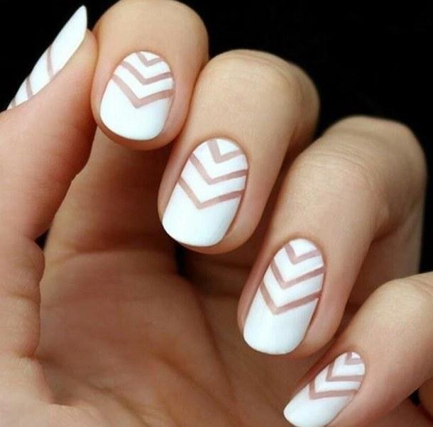 Negative-space nails